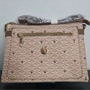 Gloria Vanderbilt Crossbody Bag with Swan Pattern
